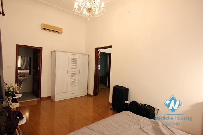 Spacious and unique French style house for rent in Tay Ho area 